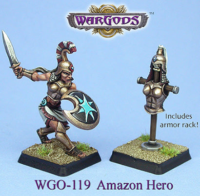 WGO-119 Olympus - Amazons - Hero and Armour Rack